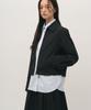 Rough Side White Label Scrunch Cropped Jacket Crow