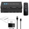 Multiviewer Switch 4x1 HDMI-Compatible Quad Seamless Switcher 4 In 1 Out Support 4K 30Hz For PS4 Camera Computer To TV Monitor