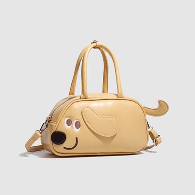 Neuer Nischen-Design-Sense Dackel-Tasche einzelne Schulter Retro neu lustig matt Tasche Achseltasche