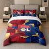 Set Biancheria da Letto 3 Pezzi Lione FC Lenzuolo Morbido e Due Federe Decorazione Camera da Letto Casa