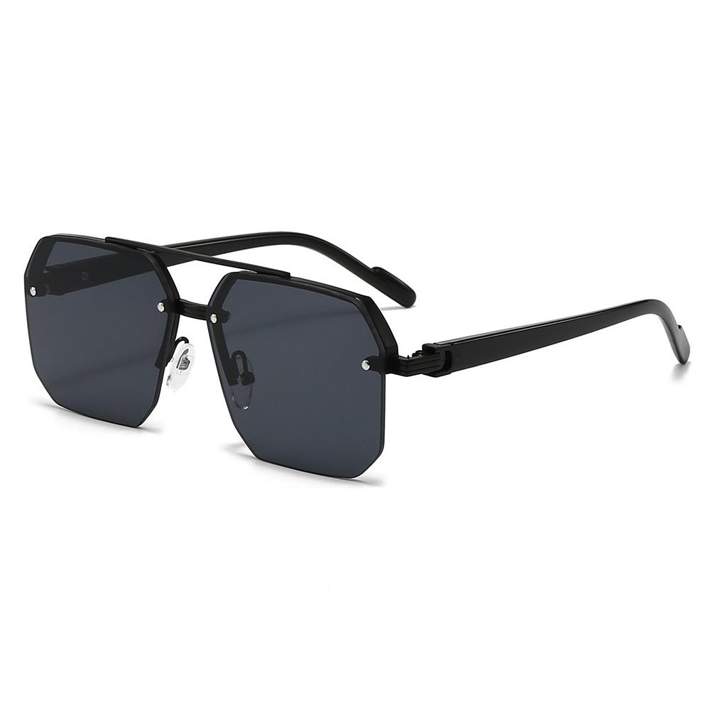 Rimless Square Sunglasses Men Half-Frame Man Sun Glasses Brand Designer Eyewear Uv400 Male Shades