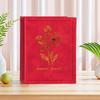 6 Inch 100 Pockets Photo Album Gold Stamped Insert Pocket Design Photo Storage Album Leather Surface Laminated Compatible