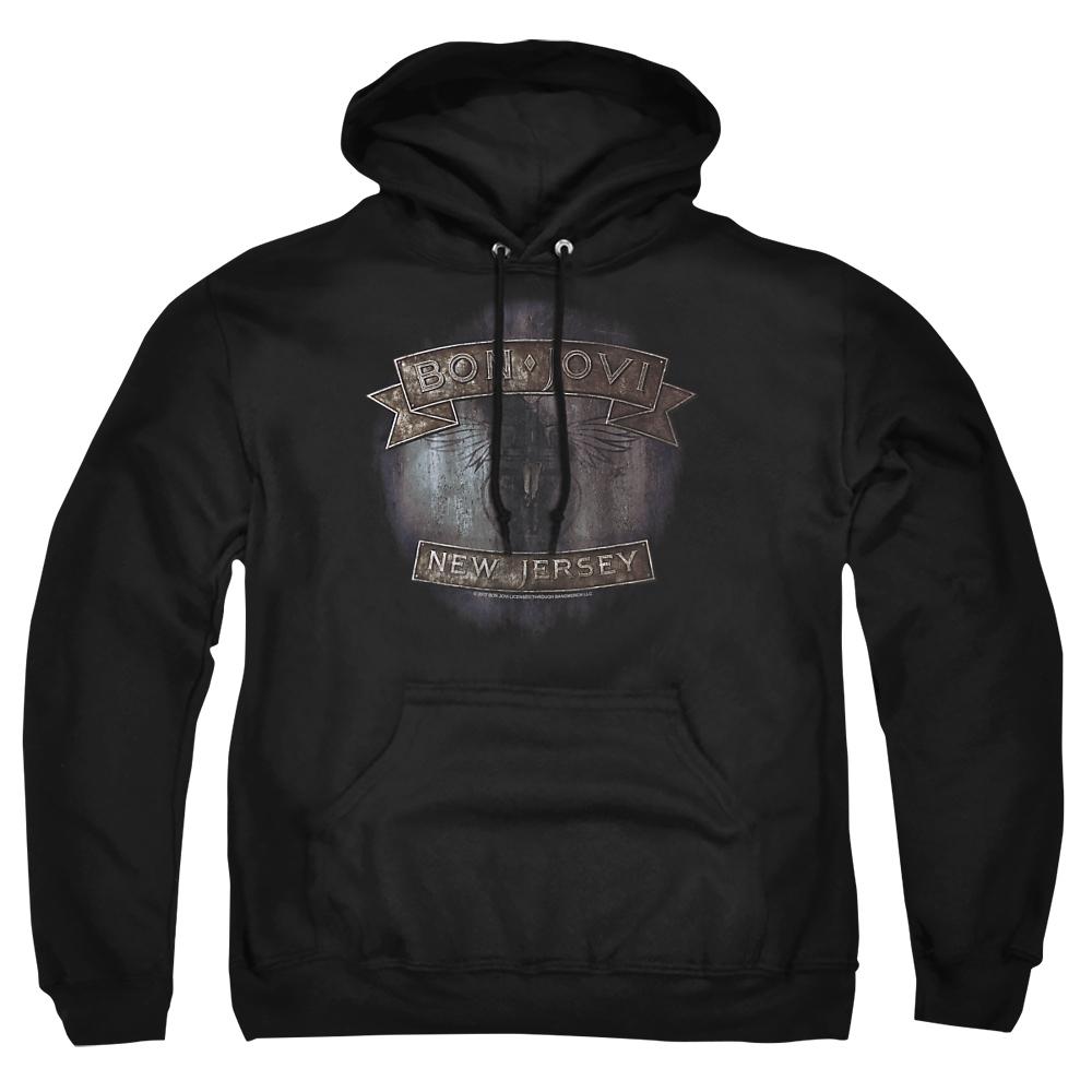 Bon Jovi Unisex Adult New Jersey Hoodie