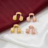 100Pcs Copper Wire Protectors Loops U Shape Connector for Jewelry Thread Protector  Bracelet Making