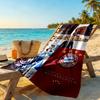 FC Bayern München Personalisierbares Namens-Strandtuch Hohe Saugfähigkeit & Schnelltrocknend Ideal für Reisen Outdoor Schwimmbad Yoga Surfen Camping Wandern Fitnessstudio Geschenk Urlaub