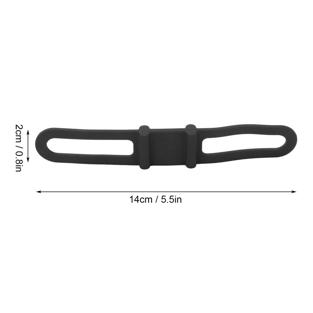 DUUTI 5 Stück Fahrrad Silikonband Cycling Taschenlampe Lenkerhalter Halter Mehrzweck Fahrradgurte zum FahrenSchwarz
