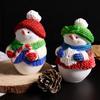 Christmas Snowman Candle Mold with Snowflake Candy Sweater Design Irregular Silicone Plaster Decorative Ornament New Mould