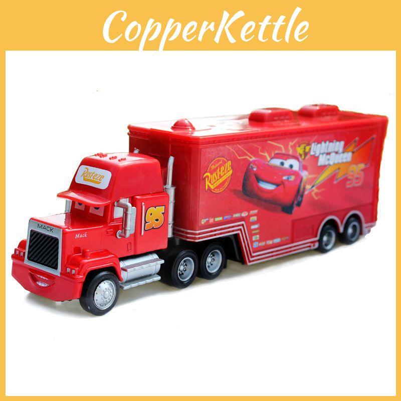 Mașinuță de jucărie de curse Cars 2 durabilă, din aliaj, Unchiul Mac mașină de marfă pentru copii și colecționari