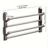 2-Tier Aluminum Wall-Mounted Shoe Rack - Space-Saving, No-Drill Bathroom Shoe Organizer for Slippers, Bathroom Organizers