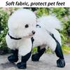 Chaussures d'extérieur imperméables pour chiens de grandes races, antidérapantes, protection contre la pluie, bottes anti-poussière, couverture souple pour petits chiens
