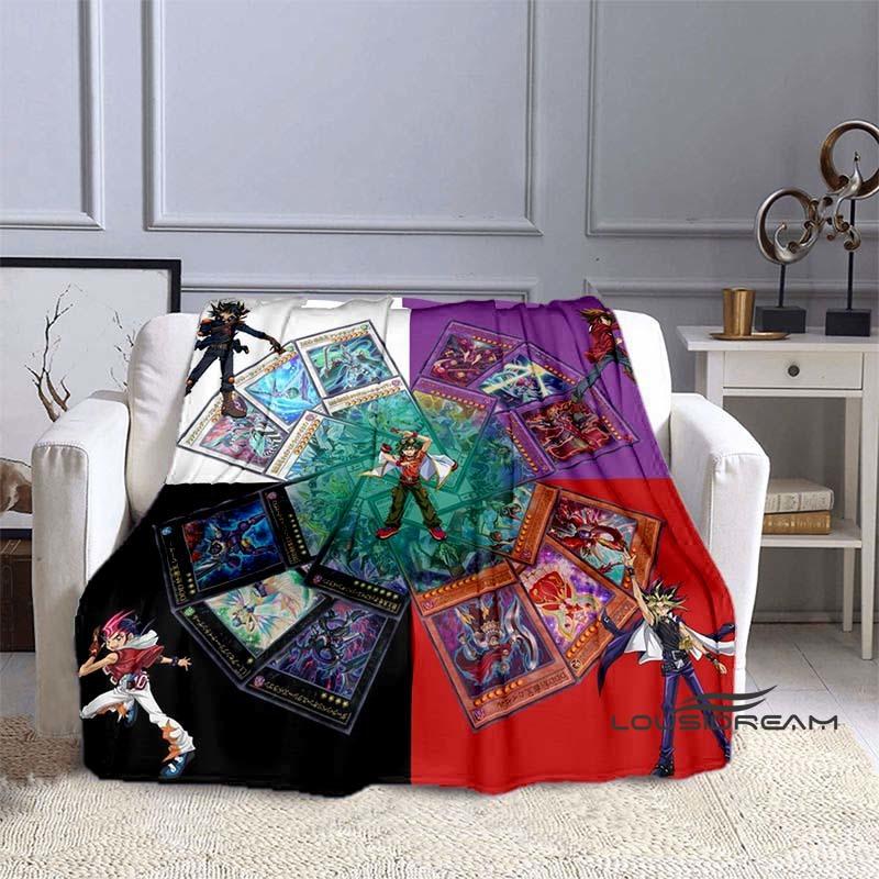 

YuGiOh Anime Cartoon Blanket Ideal for Home Bedroom Sofa Office Hiking and Napping A Perfect Holiday Gift 75x100cm