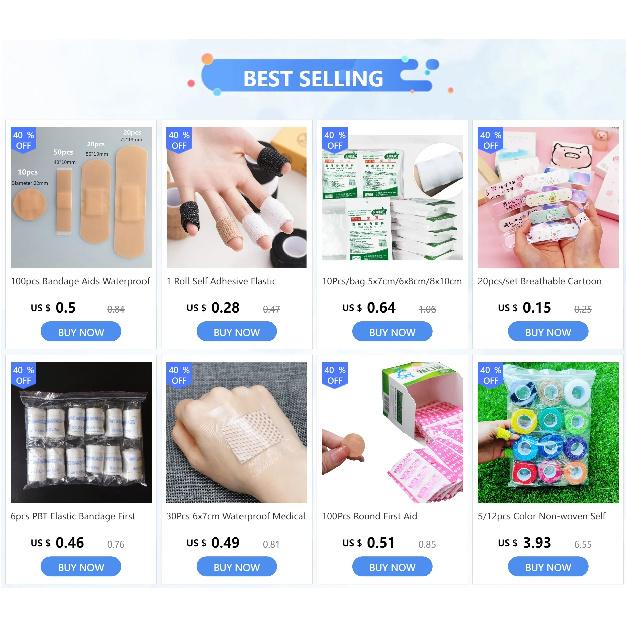 20Pcs Mini Waterproof Breathable Disposable Medical Bandaid Self-Adhesive Wound Plaster First Aid Bandages