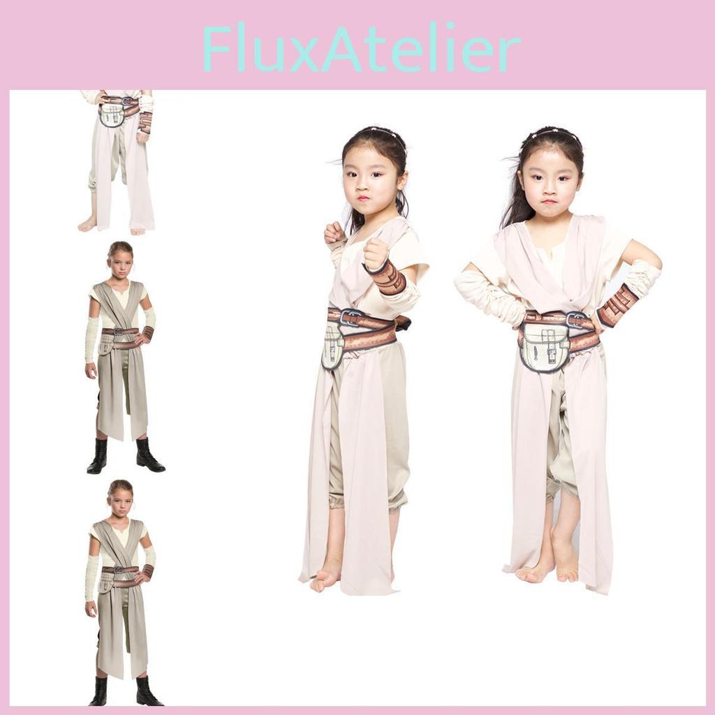 Versatile Rey Character Costume For Girls Made From Soft Polyester Perfect For Events