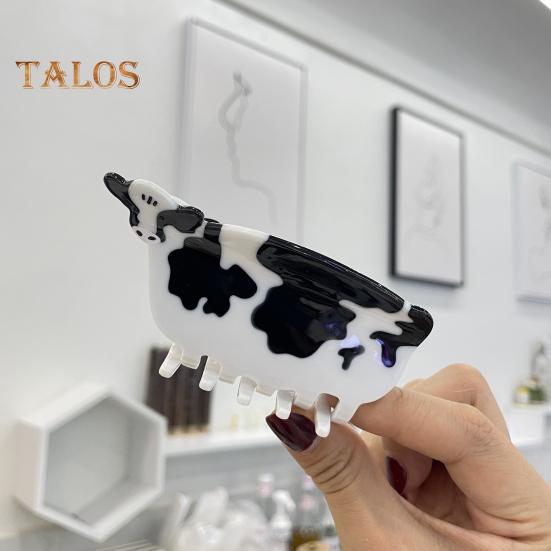 Animal Shape Hair Claw Cartoon Chicken Pig Milk Shape Hair Clip Acetic Acid Anti-slip Design Women Girl Hair Accessories