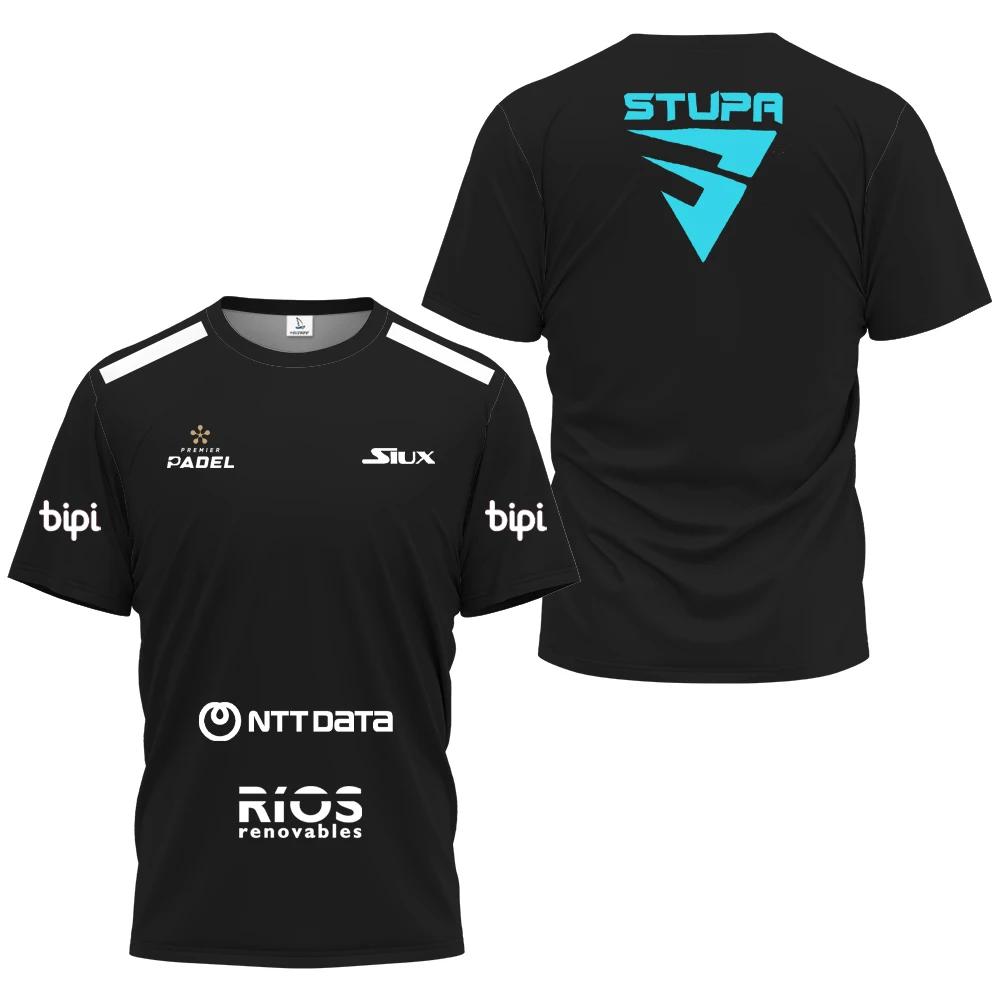 ETST 005 PADEL Kleding Zomer Sneldrogend Korte Mouw Street Ademend Heren Top Padel Sport T-shirt Ademend Korte Mouw Fitness Serie XL