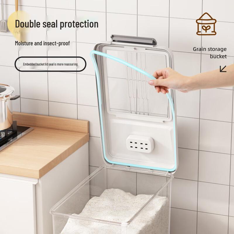 LISM Rolling Sealed Rice & Flour Storage Bin