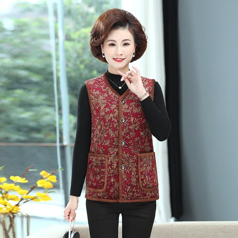 Women's clothing autumn and winter new velvet thickened vest thermal vest wear vest jacket