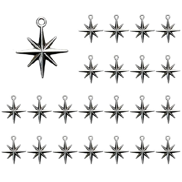 Fashion Forward Star Bead Adornment Unique Star Spacer Bead Crafting Accessories for Stylish Accessory Enthusiasts