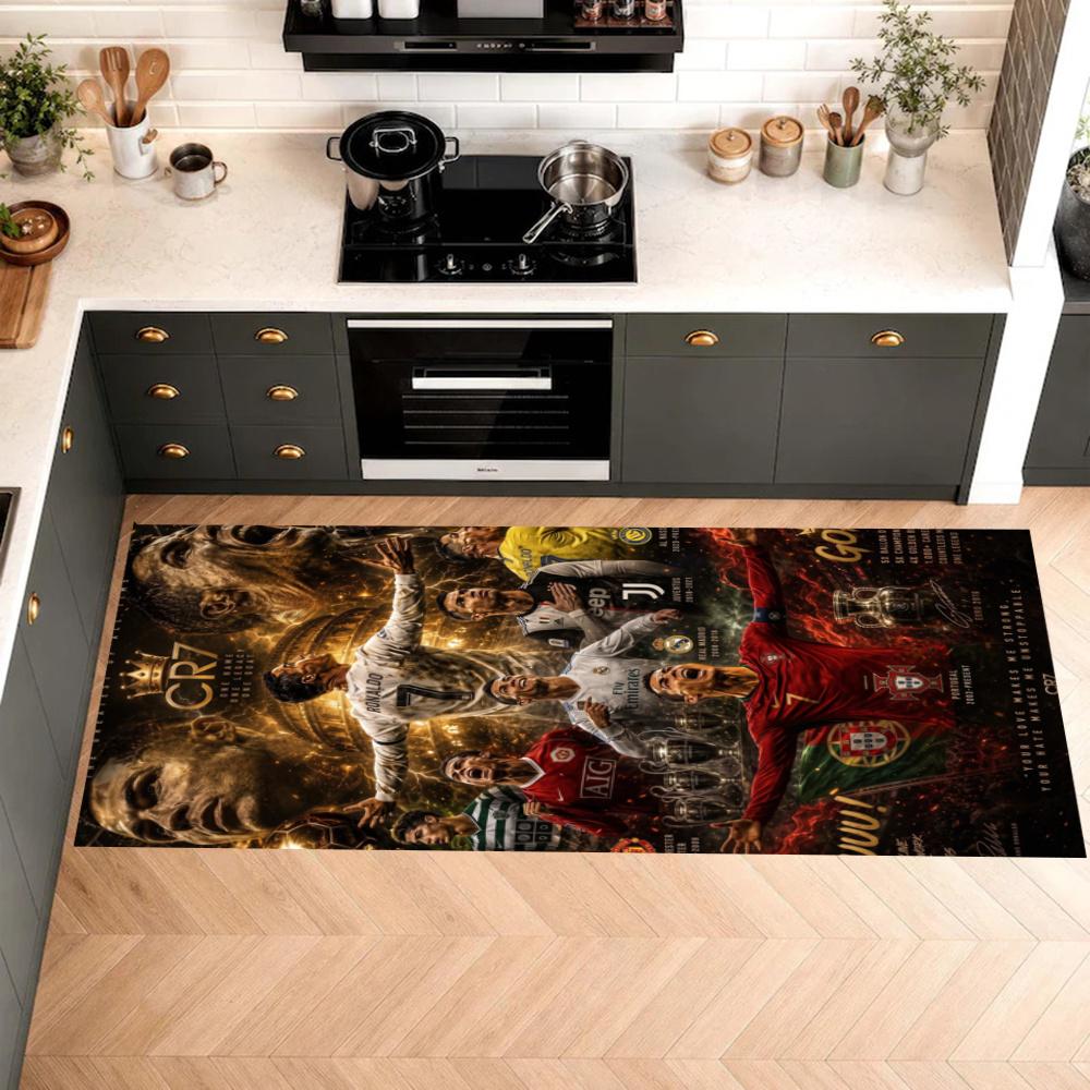 Cristiano Ronaldo Kitchen Carpet Nonslip Floor Mat Ideal For Indoor And Outdoor Entryway Door Mat Laundry Room Bathroom Foot Mat