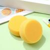 24pcs Yellow Round Cake Sponge 24 Pieces Bath Sponge Round Makeup Sponge Powder Puff Scrubber Oil for Face Circle Sponge Compression Travel Sponge