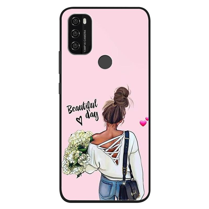 For Blackview A70 Case A 70 Capa Silicone Cute Cats Painted Soft Black Cover for Blackview A70 Pro Cover A70Pro TPU Coque Cases
