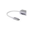 Hub USB - Equip - 133480 - Gris Argenté - Ultra HD 4K - Aluminium - Plug and Play