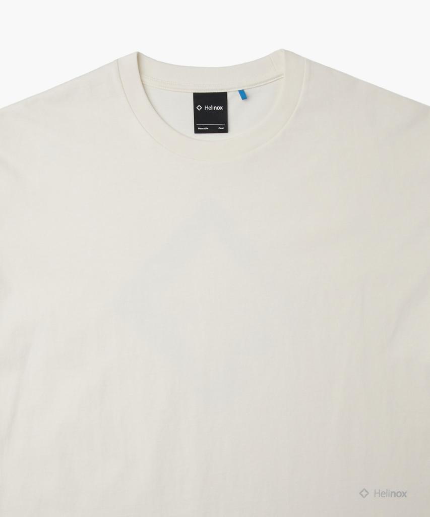 HELINOX WEAR Eclipse Cotton Short Sleeve T-Shirt_Ivory