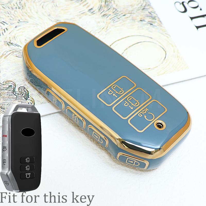 7 Buttons Shell Fob For Kia 2022 Sportage Niro Hybrid Sorento MQ4 2021 2022 2023 EV6 GT-Line K8 V6 Holder TPU Car Key Case Cover