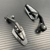 Motorcycle Rearview Mirror Carbon Fiber Pattern Handlebar Mirror Modified Inverted Rear Mirror Motorbike Accessories