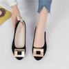 Women Girls Solid Big Size Slip On Flat Shallow Comfort Casual Single Shoes 23 Colors