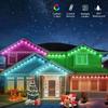 Permanent Outdoor Lights Smart LED Eaves Lights 16 Million DIY Colors Waterproof Eaves Lighting for Christmas Holiday Decoration