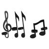 4Pcs Unique Iron Black Music Note Wall Sconce Candle Holder Wall Mount Hanging Tea Light Candle