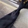 Stripes Black Necktie Solid Color Retro Cravat Fashion Men Necktie  Shirt