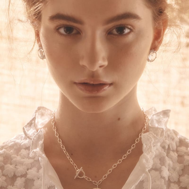 

IRIS Forest Knock Silver Necklace _02 silver