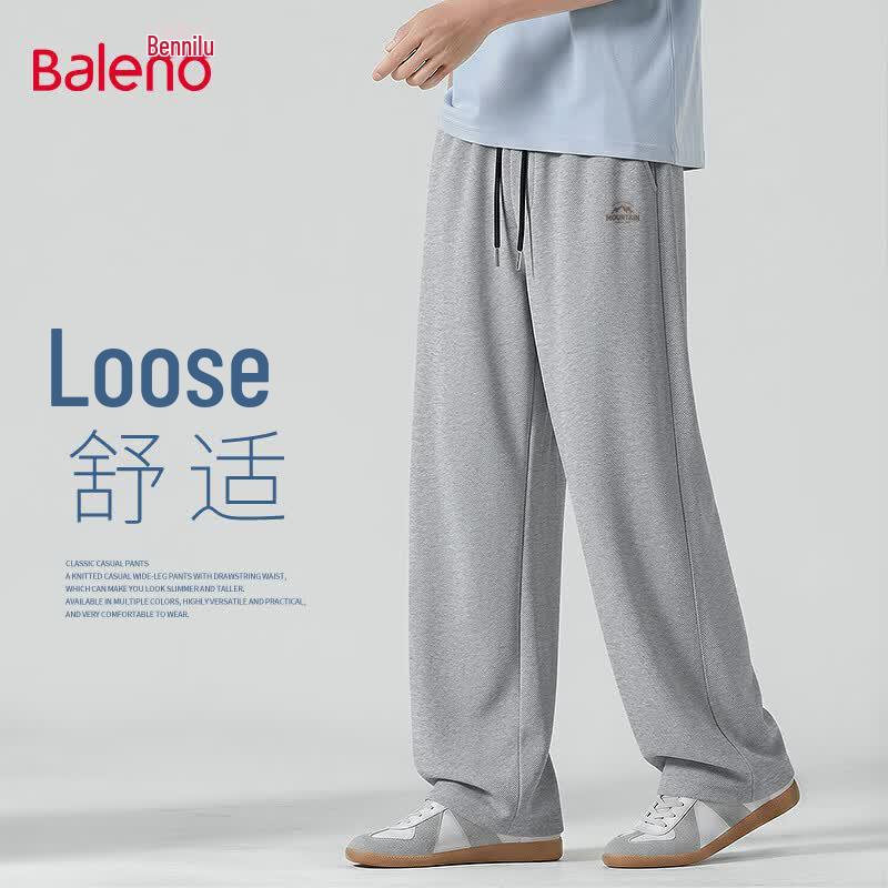 Baleno Men's Retro Straight-Leg Casual Pants