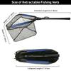 55cm-190cm Telescopic Fishing Net for Salmon Fly Carp Catfish Trout Floating Landing Net Easy Catch & Releasee Foldable