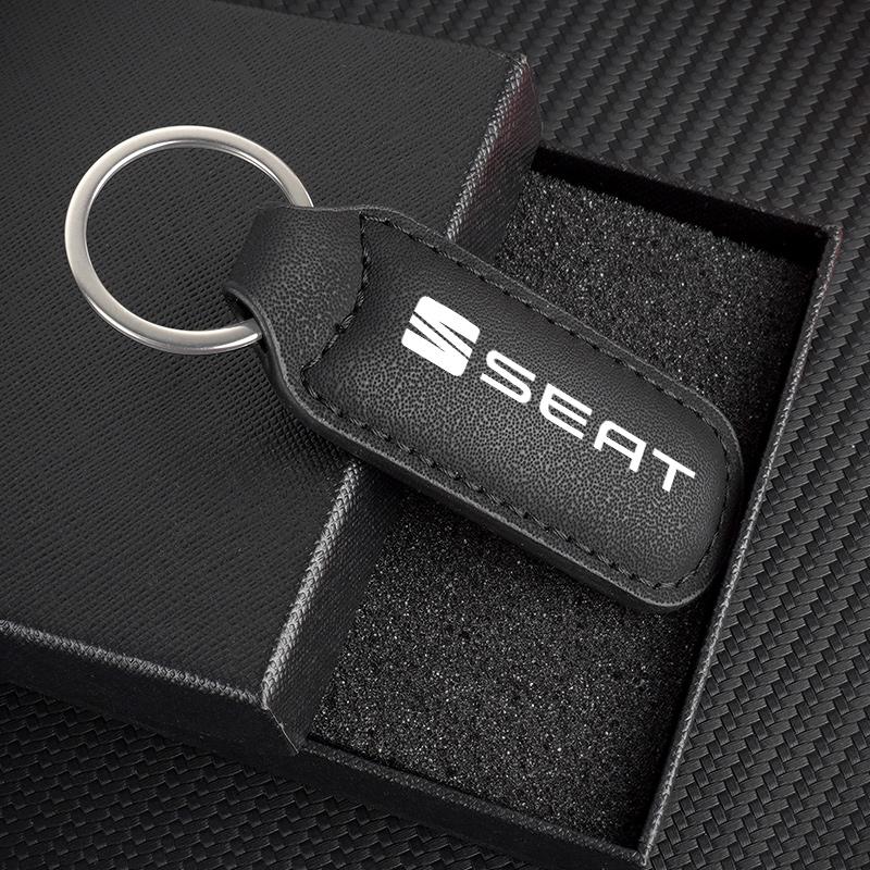 Car Emblem Keychain Anti-loss Keyring Pendant Gifts For Seat Leon FR FR+ Cupra Ibiza Altea Formula Racing Alhambra Accessories
