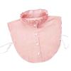 Women's Detachable False Collar Insert Elegant Striped Lapel Faux Half Shirt Blouse Collar Top for Sweater and Dresses