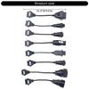 Universal Truck Diagnostic Cable Cord Adapter Converter Plastic Construction For Mechanic Tool Commercial Truck Systems