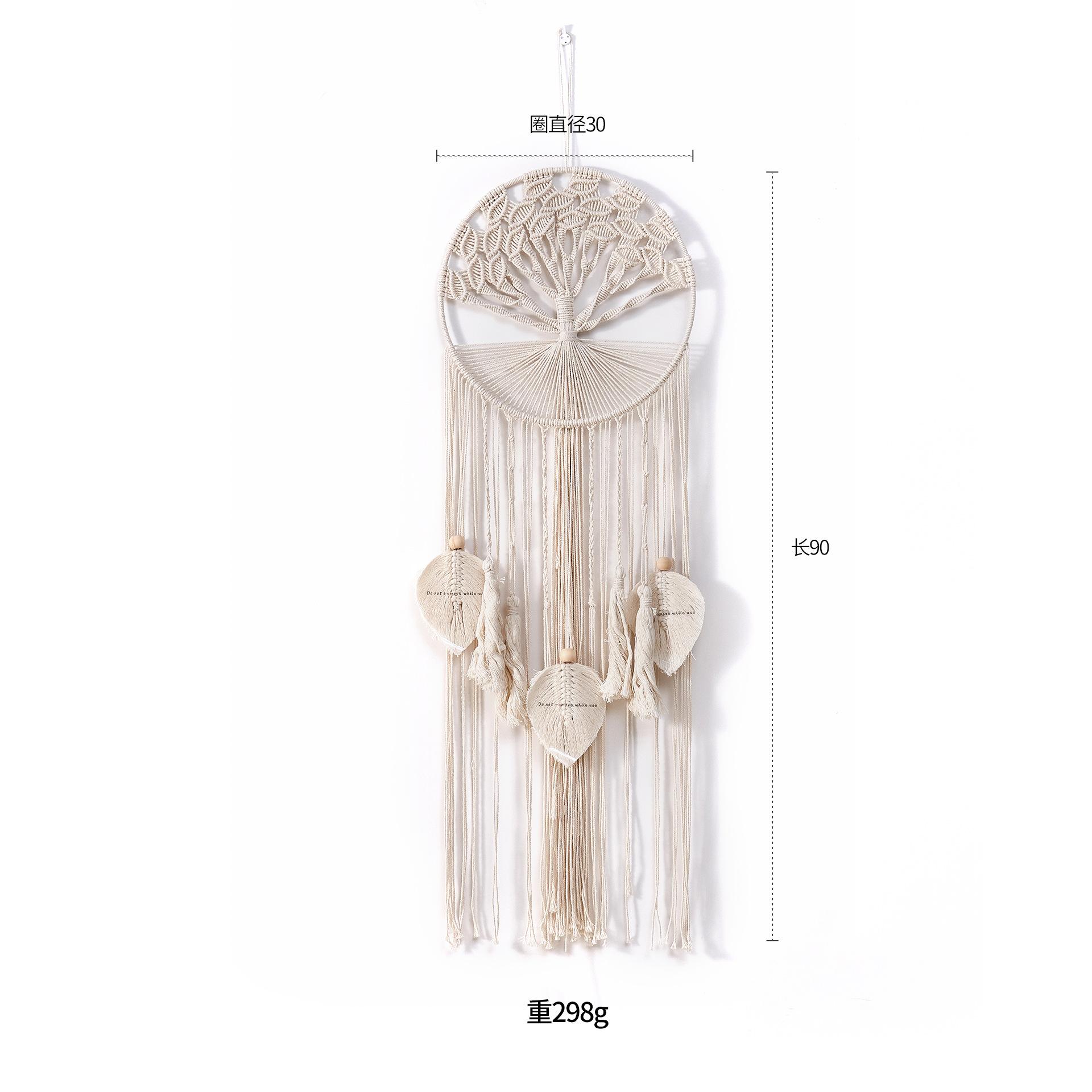 Handwoven Wall Tapestry Bohemian Hanging Decor for Ins Style Home Interior Artistic Woven Wall Hanging Ornament Decorative 30X90cm