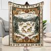 Deer In The Forest flannel,Lightweight,Flannel Blanket,Comfortable Blanket, Sofa Blanket, gift blankets,Holiday gift blanket Blankets