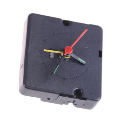 Mecanismo de movimiento de reloj despertador de cuarzo, kit de piezas de repuesto para bricolaje, manecillas negras