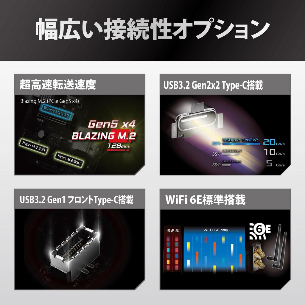 ASRock B860 Pro RS Intel Core Ultra B860 DDR5 ATX Motherboard Japanese Retailer Motherboard, WiFi, (LGA1851) Compatible, Chipset, [Official Product]