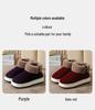 New High-Top Winter Warm Cotton Slippers with Anti-Slip Thick Soles for Men and Women