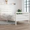 VidaXL Bed Frames Solid Pine Wood 100x200 Cm White 3103704