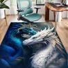 Fiery Dragon Artwork Office Rug Chair Mat, Entryway Carpet, Suitable for Front Door, Bedroom, Living Room, Desk, Holiday Gift