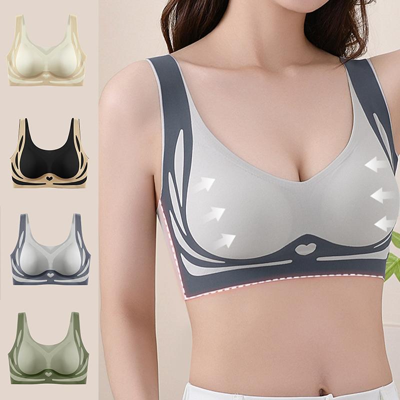 Damen Rutschfester Raffinierter Unsichtbarer BH Trägerlos Nahtlos Unterwäsche