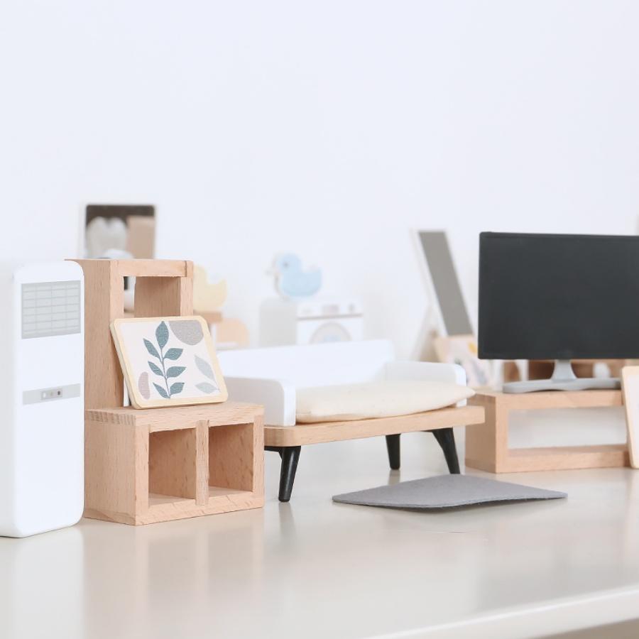 Villa in stile nordico, casa delle bambole, gioco per bambini, mobili mini di simulazione, camera da letto, cucina, giocattoli di legno, ragazzi e ragazze