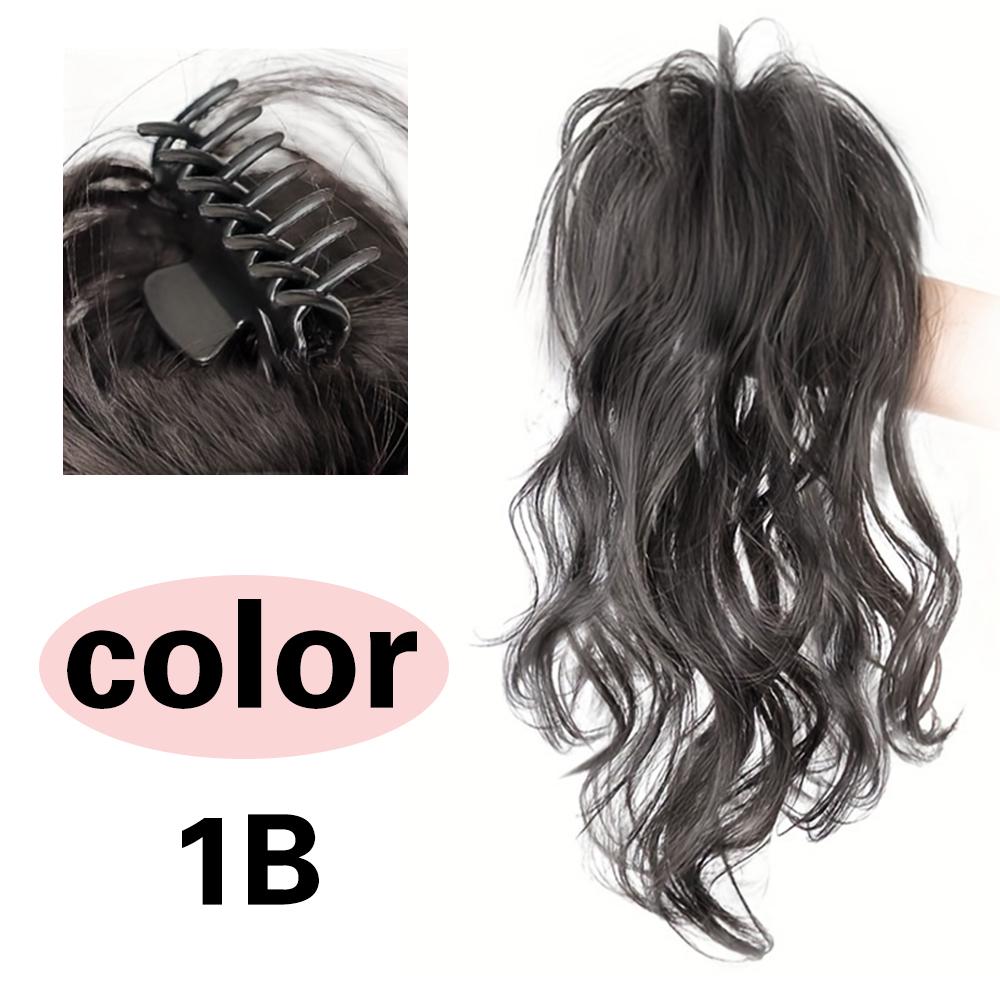 MISS WIG Cola de caballo con garra sintética, cola de caballo ondulada y rizada larga, extensiones de cabello con Clip, peluca Natural para mujer, uso diario