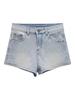 Women's High Waist Light Blue Denim Shorts - Slimming & Versatile Hot Pants